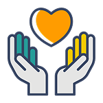 Icon of DNA in speech bubble representing genetic counseling